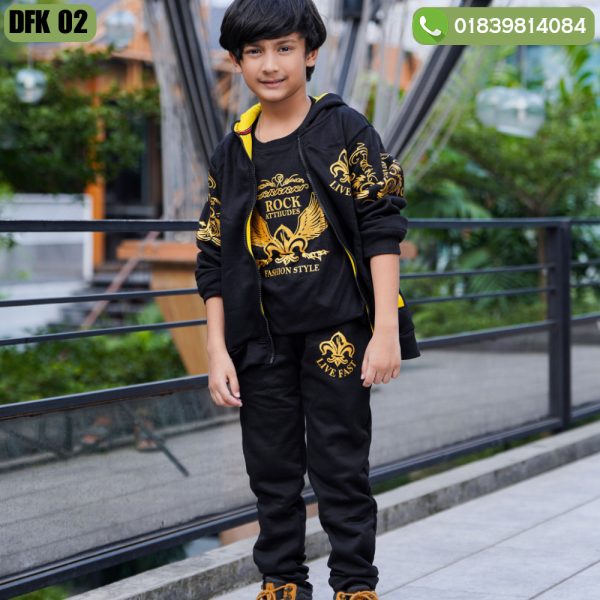 হুডি, T-shirt, এবং প্যান্ট সেট ( Code 101) - Image 3